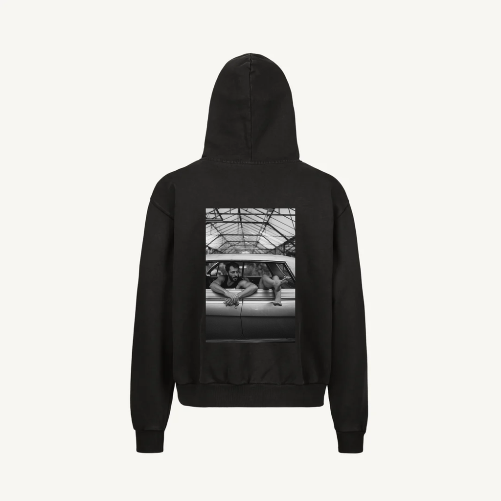Hoodie Vintage Black Zip Braňo 01