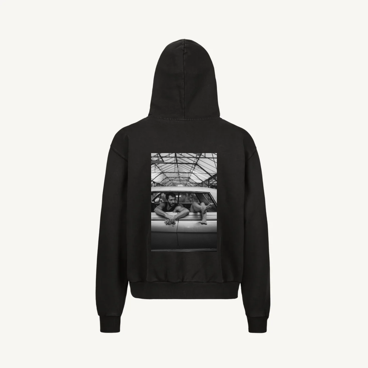 Hoodie Vintage Black Zip Braňo 01