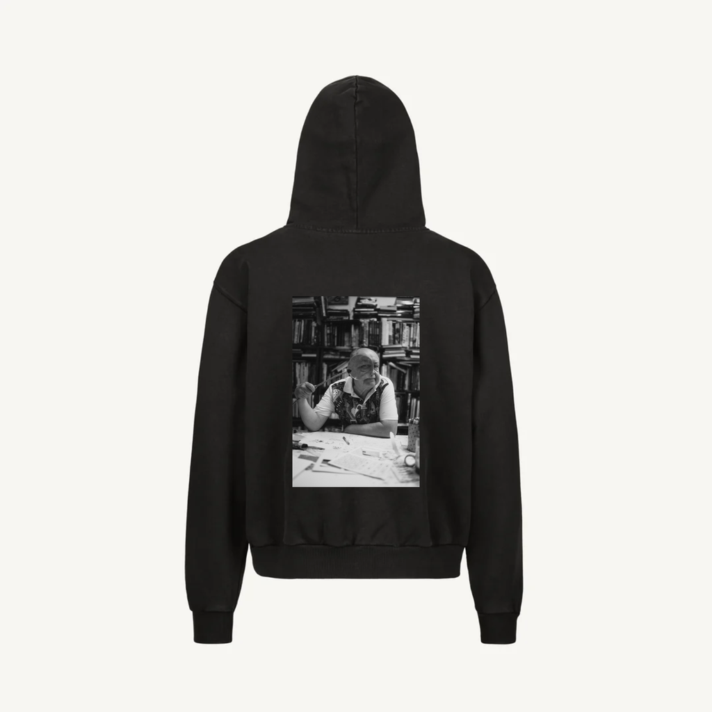 Hoodie Vintage Black Zip Daniel 02