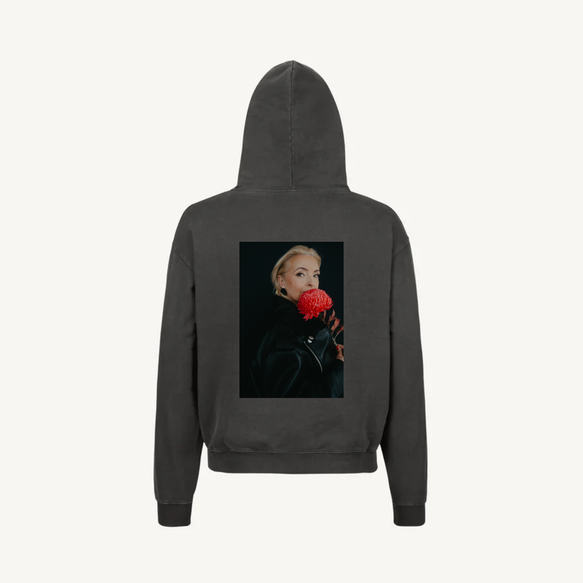 Hoodie Vintage Black Eva 01