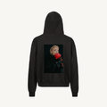 Hoodie Vintage Black Zip Eva 01