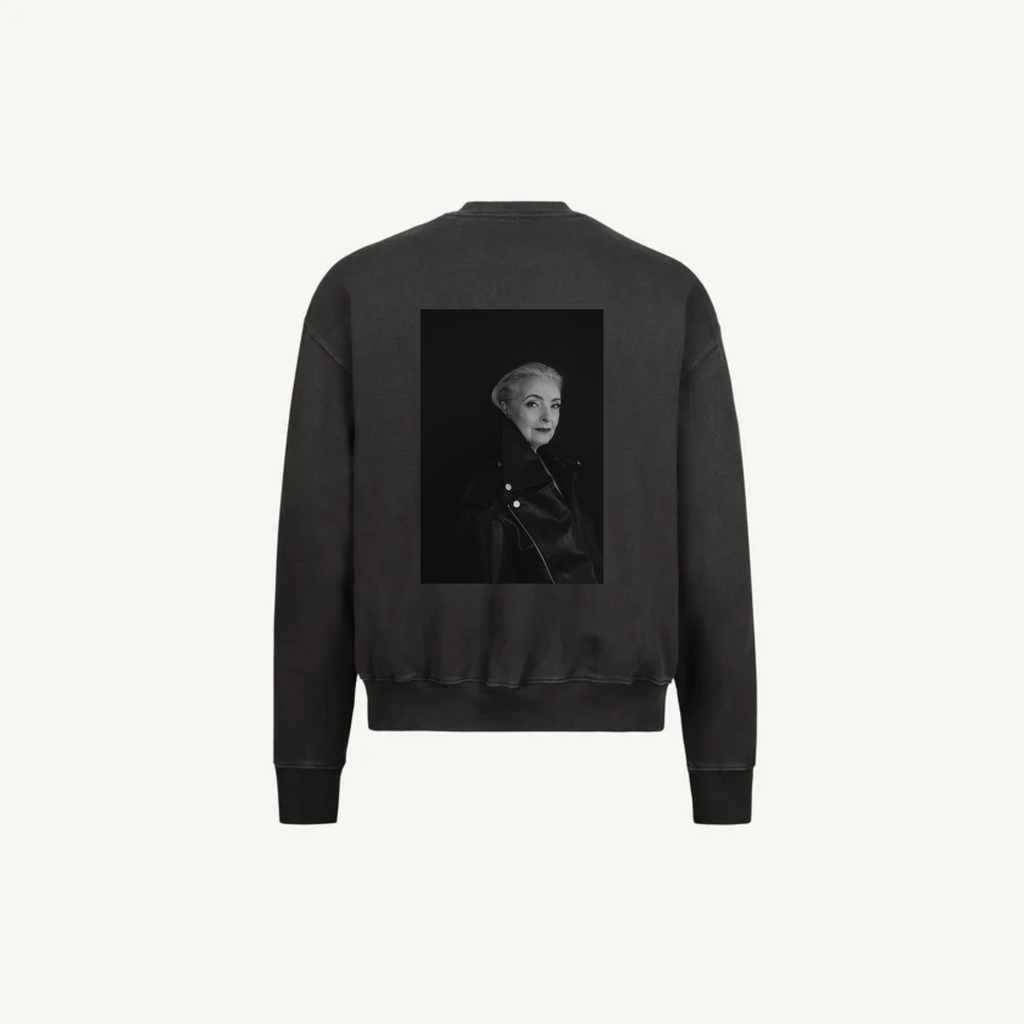 Crewneck Vintage Black Eva 02