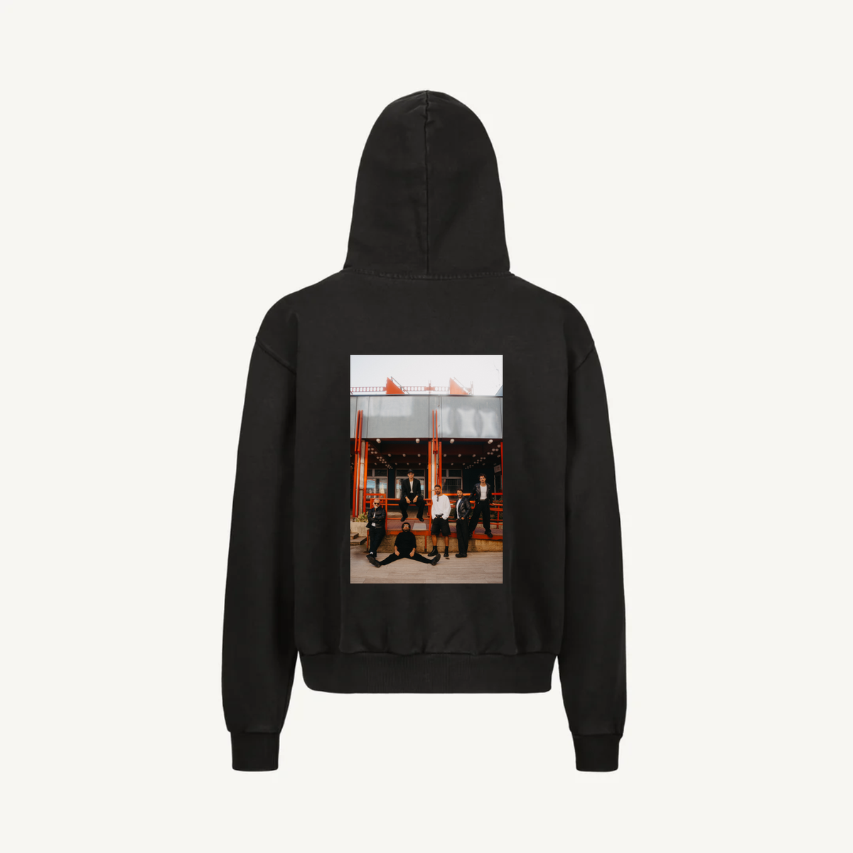 Hoodie Vintage Black Zip Herci 04