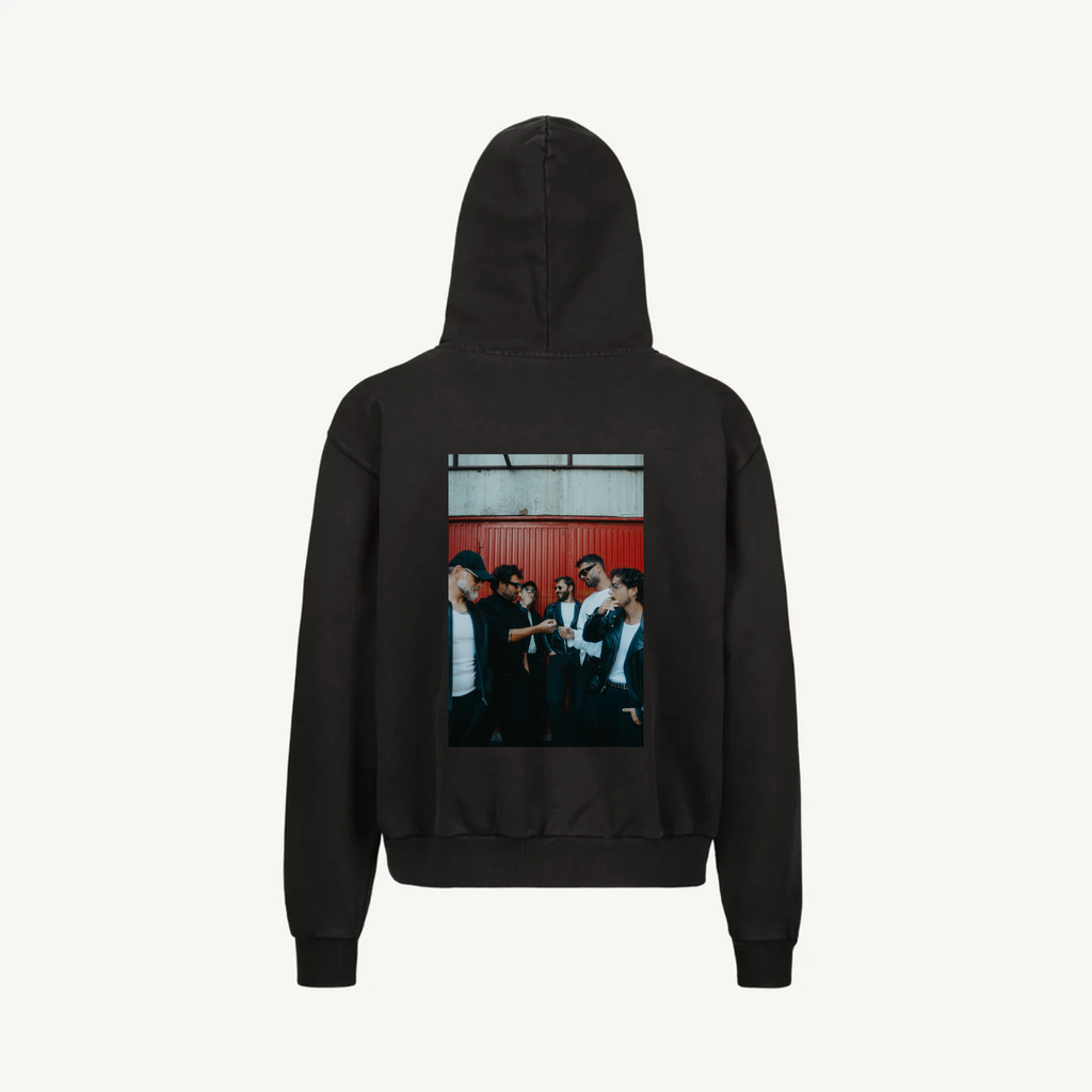 Hoodie Vintage Black Zip Herci 06