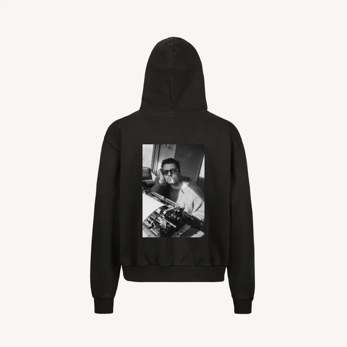 Hoodie Vintage Black Zip Juraj 01