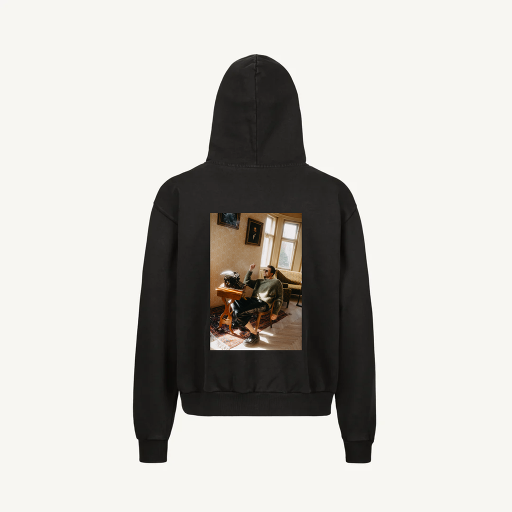 Hoodie Vintage Black Zip Juraj 02