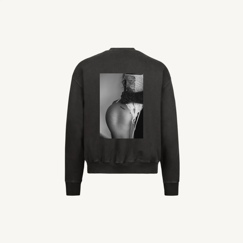 Crewneck Vintage Black Láska 02