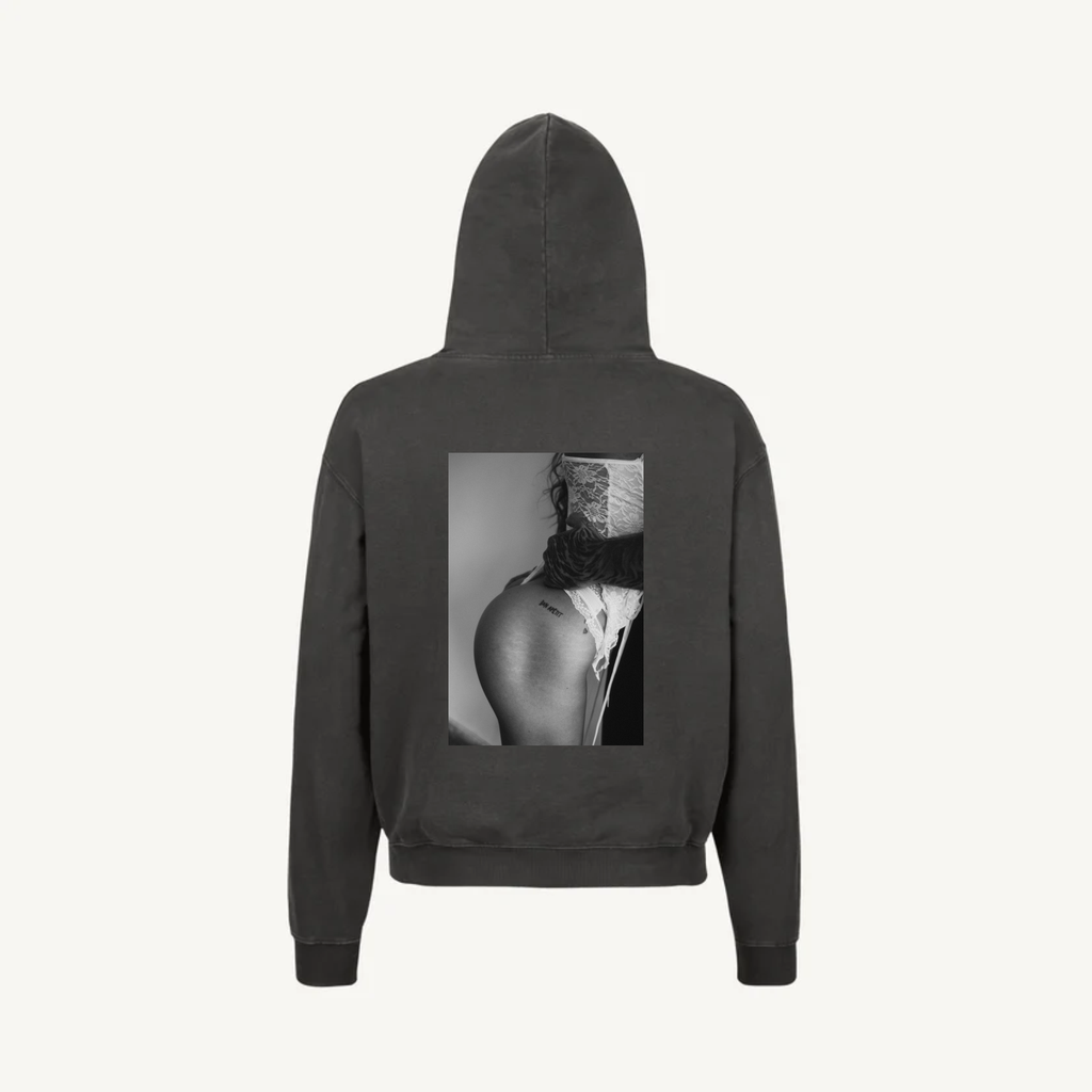 Hoodie Vintage Black Láska 02