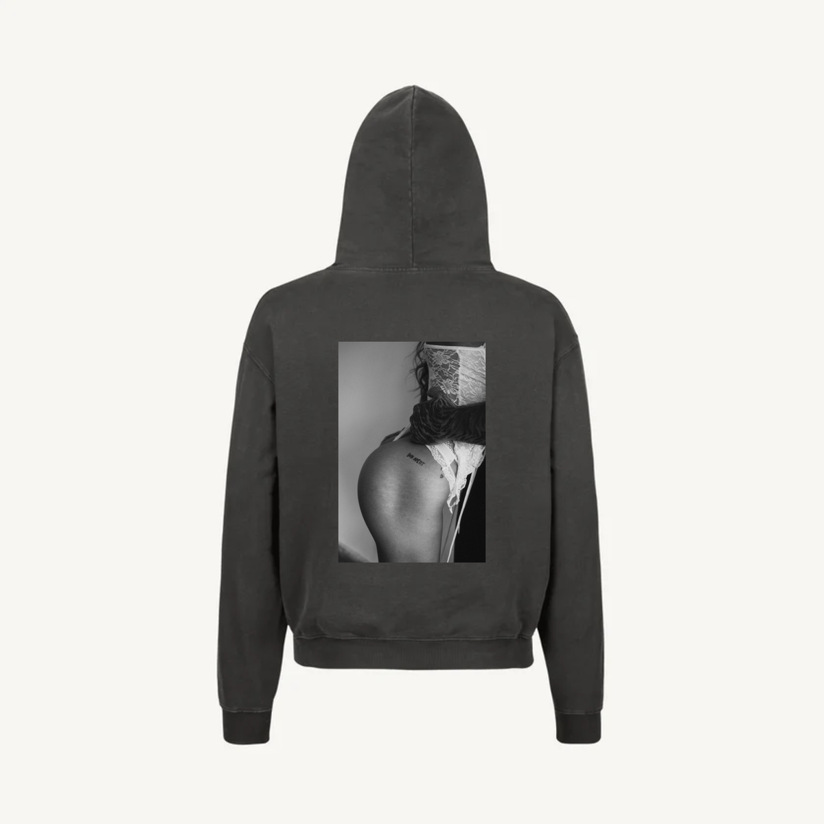 Hoodie Vintage Black Láska 02