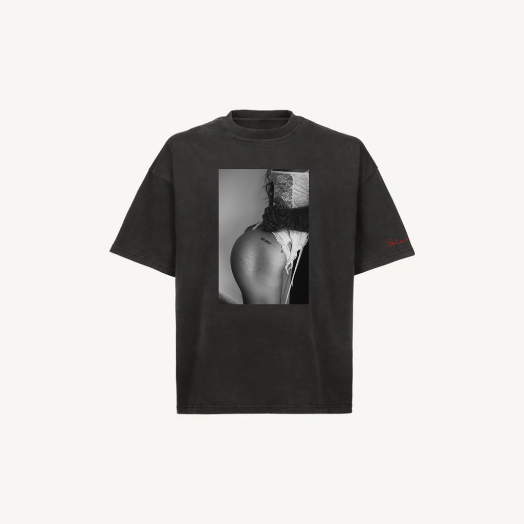 T-Shirt Vintage Black Láska 02