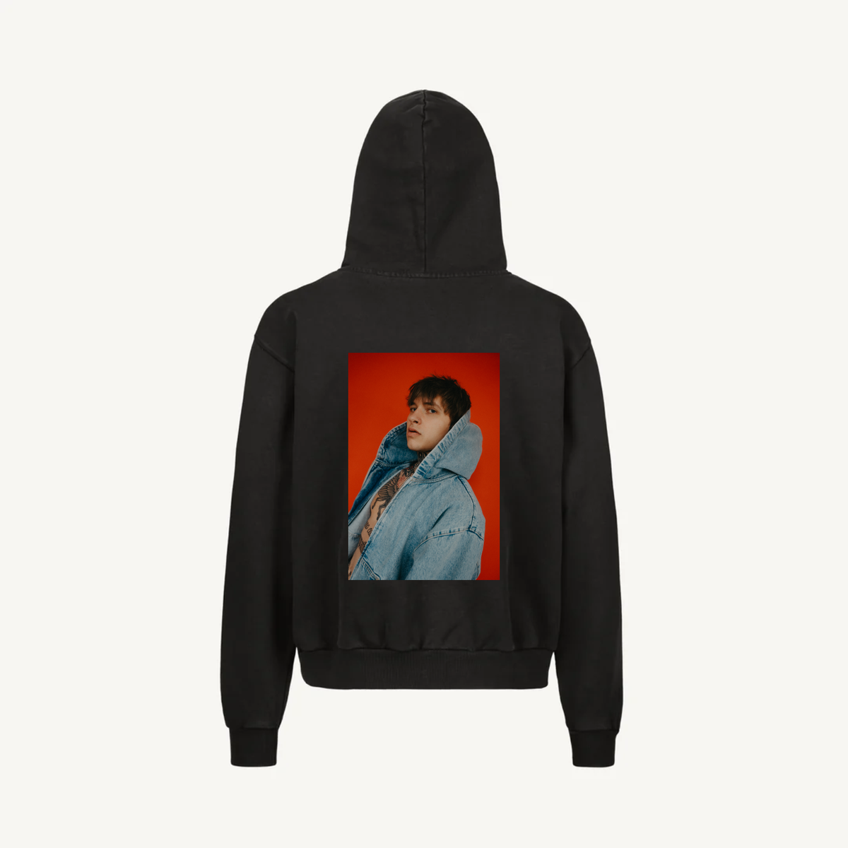Hoodie Vintage Black Zip STEIN27 01