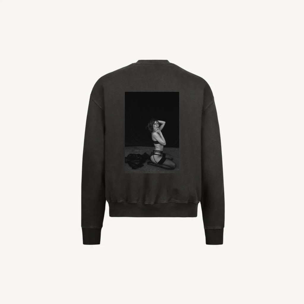 Crewneck Vintage Black Tereza 01