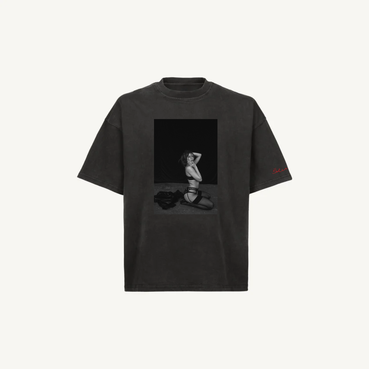 T-Shirt Vintage Black Tereza 01