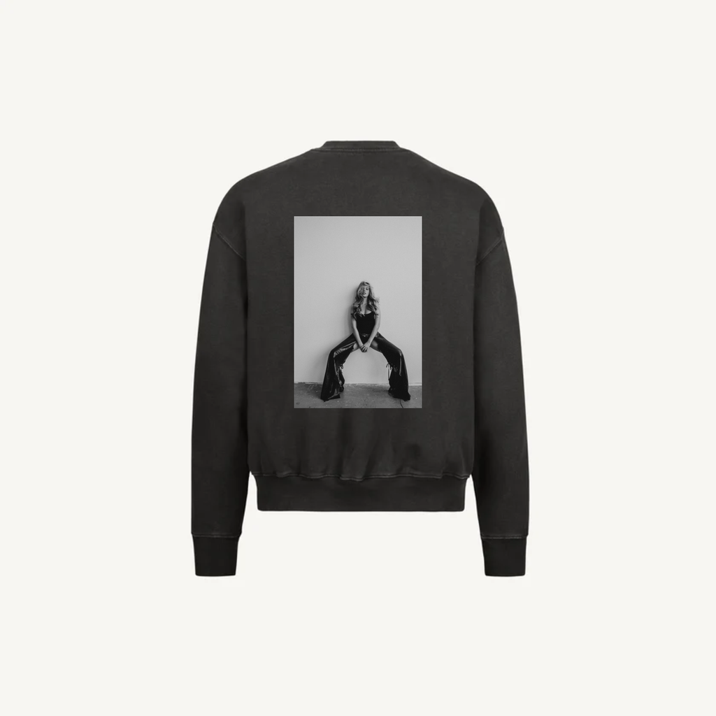 Crewneck Vintage Black Veru 01