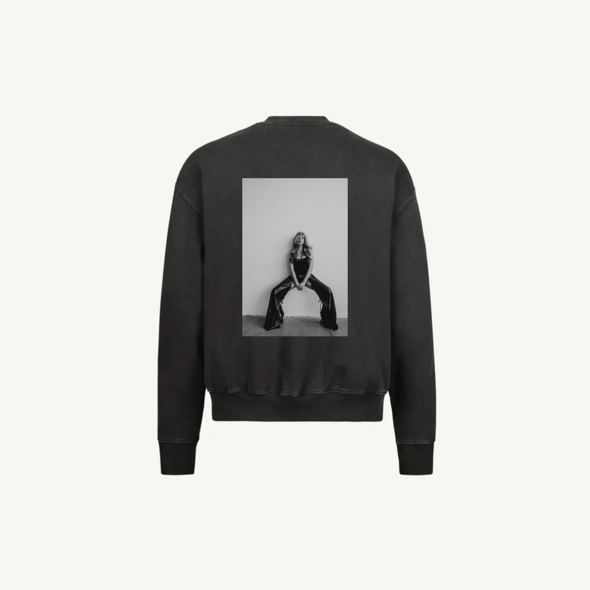 Crewneck Vintage Black Veru 01