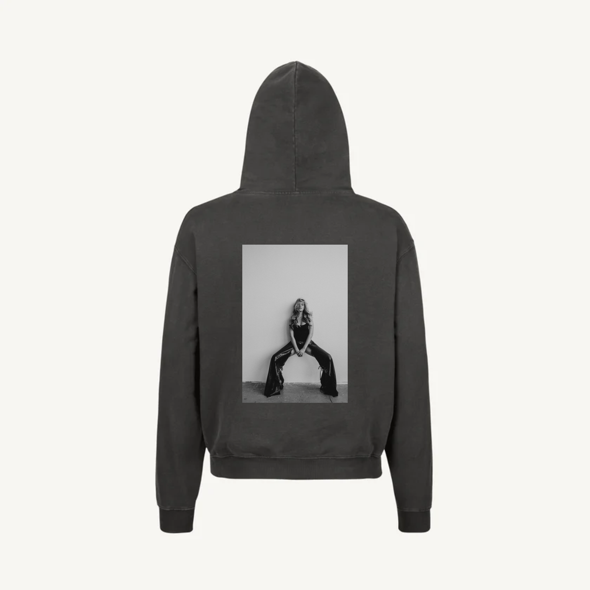 Hoodie Vintage Black Veru 01